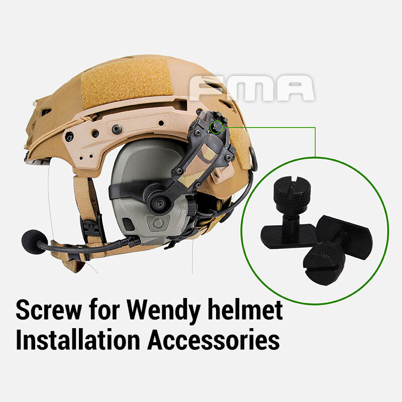 FMA Tactical Wendy Helmet Screw For AMP Communication Noise Reduction Headset one pair