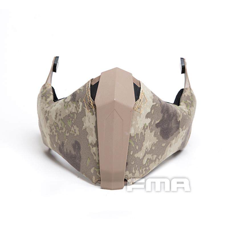 FMA Tactical Half Face mask Gunsight Mandible for Fast Helmet/High Cut Helmet/MT Helmet Camouflage Cycling Face Cover Protector Survival Kit 1304