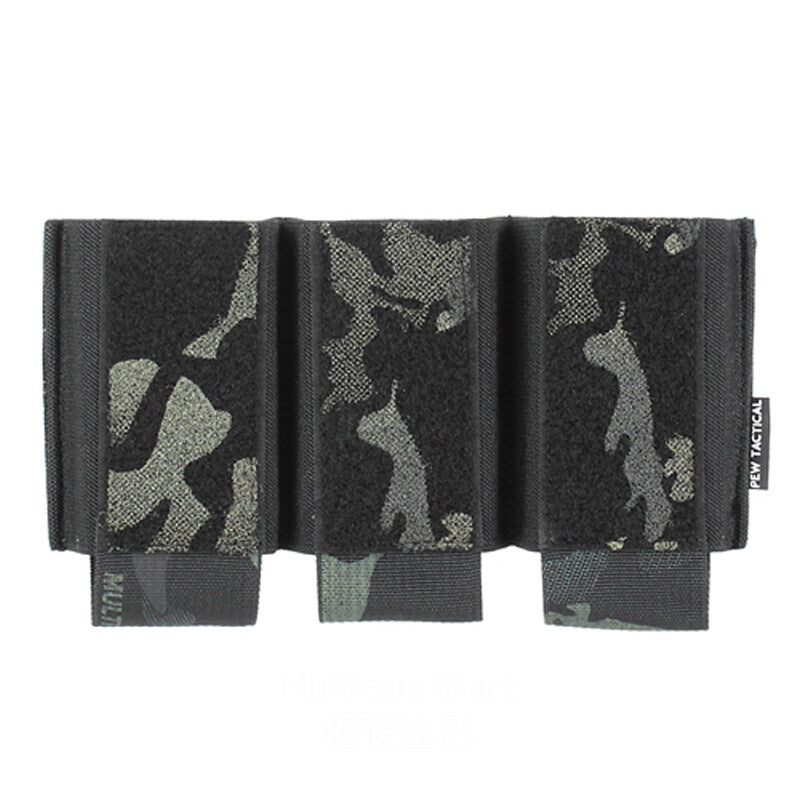 IDOGEAR PEW Tactical 556 Triple Magazine Pouch Elastic MAG Pouch Hook & Loop DOPE Ferro Style Insert Magazine Pouch Top Open Fastmag OT52 Wargame Survival Kit