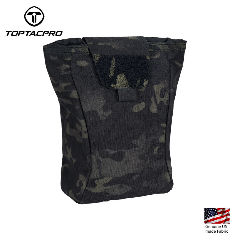 TOPTACPRO Tactical Drop Pouch Dump Pouch MOLLE Foldable Recycling Bag Military Multi-function Tool Pouch 8520
