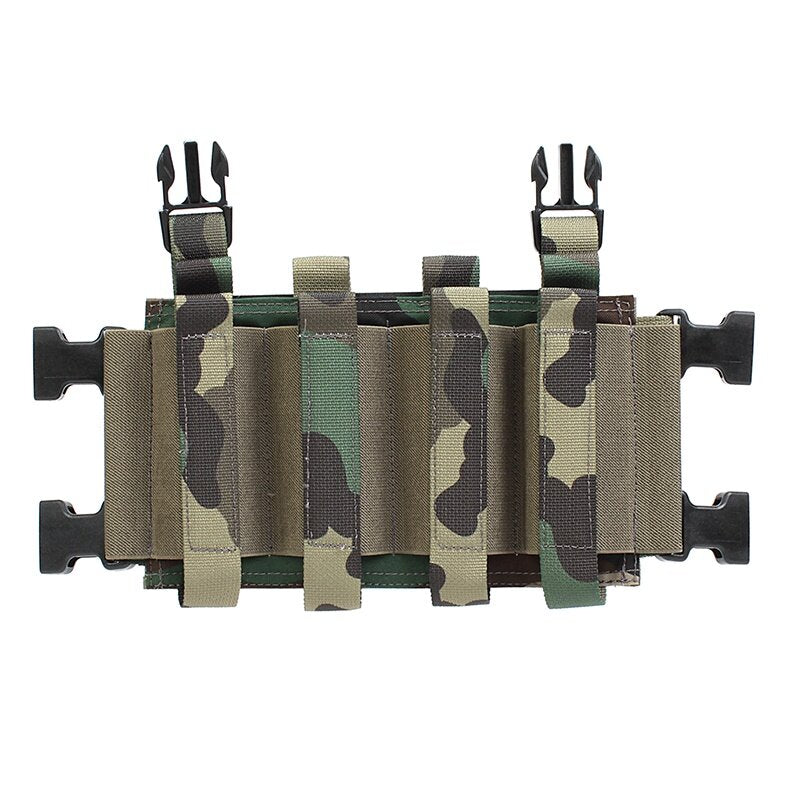 IDOGEAR PEW Tactical Quadruple Magazine Pouch Panel For MK3 MK4 JPC2.0 Elastic SMG Mag Pouch Military Ranger Green Mag Carrier VT04