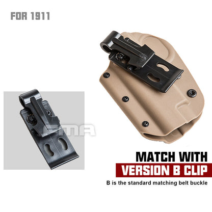 FMA Tactical KYDEX Holster For 1911 With Belt Clip Mount 1339