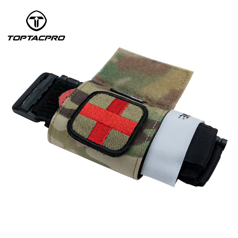 TOPTACPRO TA Tactical Tourniquet Holder Pouch Medical First Aid Kits Lightweight 8529
