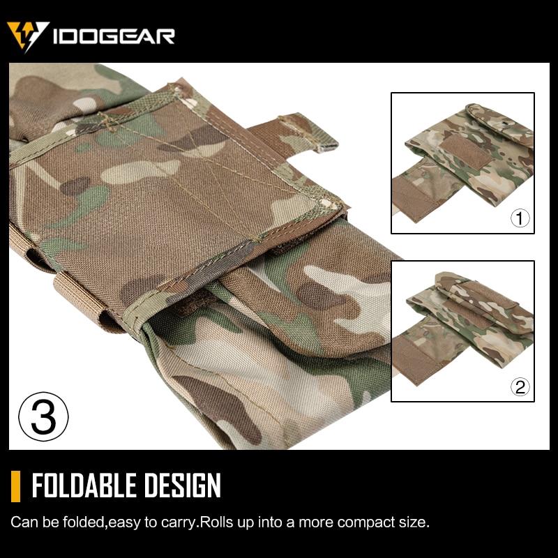IDOGEAR Tactical Folding Molle Dump Pouch Magazine Recycling Pouch Drop Pouch 3551