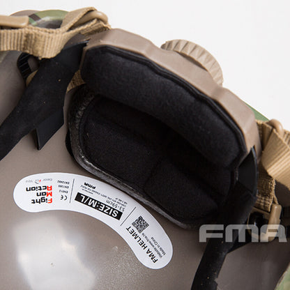 FMA Tactical Maritime Helmet Thick and Heavy Version (M/L) with NVG Shroud Gasket Suspension System High Tenacity Military Hiking Camping Cycling Helmet  Outdoor