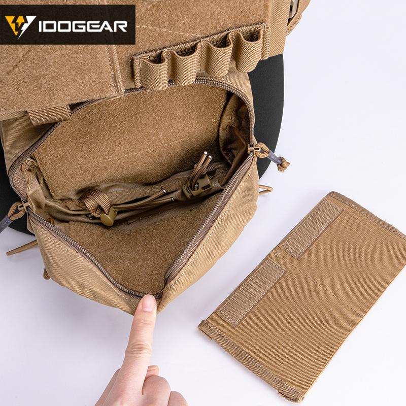 IDOGEAR Tactical Chest Rig Modular Lightweight Chest Rig MK3 Full Set Military w/ 5.56 Mag Pouch Pantiball Hiking Camping Outdoor Gear
