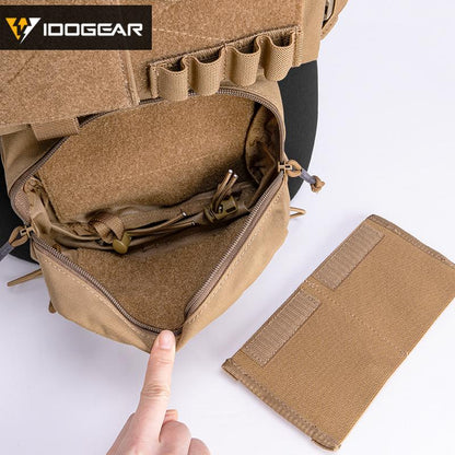 IDOGEAR Tactical Chest Rig Modular Lightweight Chest Rig MK3 Full Set Military w/ 5.56 Mag Pouch Pantiball Hiking Camping Outdoor Gear