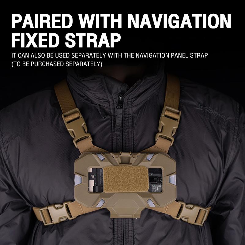 IDOGEAR Tactical Phone Case Mobile Pouch MOLLE Shell Foldable Navigation Board Silicone Strap Folding Fixed Buckle For Iphone6 Outdoor MB-03