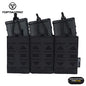 TOPTACPRO Tactical Mag Pouch Modular Triple Open Top Magazine Pouch for 5.56 Military MOLLE Mag Carrier 8515