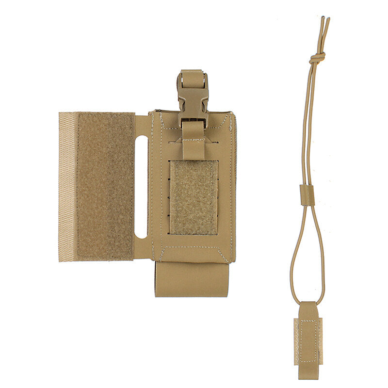 IDOGEAR PEW Tactical Radio Pouch for PRC 152 148 MPU5 CP Style Airlite Configurable Radio Pouch for SPC Vest P044