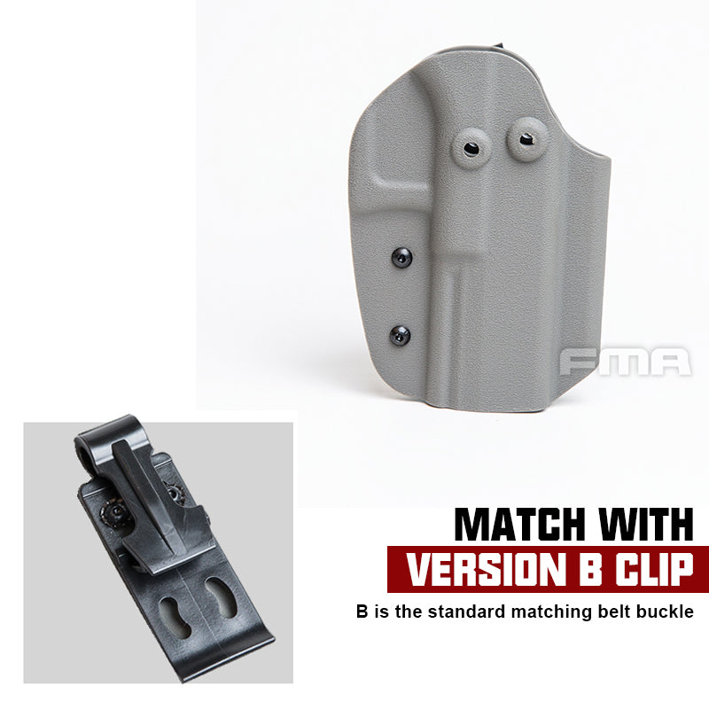 FMA Tactical Holster For G17 Belt Clip System Mount G17 Holder military army wargame Paintball holster GEAR Style B