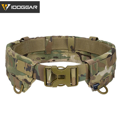 IDOGEAR MRB2.0 Tactical Belt Modular Riggers Quick Release MOLLE Low Profile Cummerbund Military Wargame Protective Belt 3424