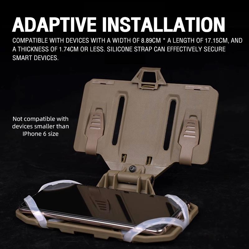 IDOGEAR Tactical Phone Case Mobile Pouch MOLLE Shell Foldable Navigation Board Silicone Strap Folding Fixed Buckle For Iphone6 Outdoor MB-03