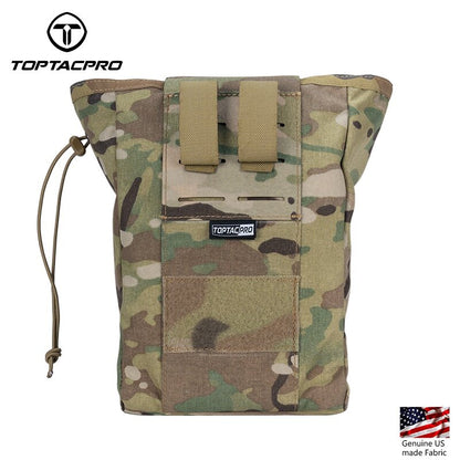 TOPTACPRO Tactical Drop Pouch Dump Pouch MOLLE Foldable Recycling Bag Military Multi-function Tool Pouch 8520