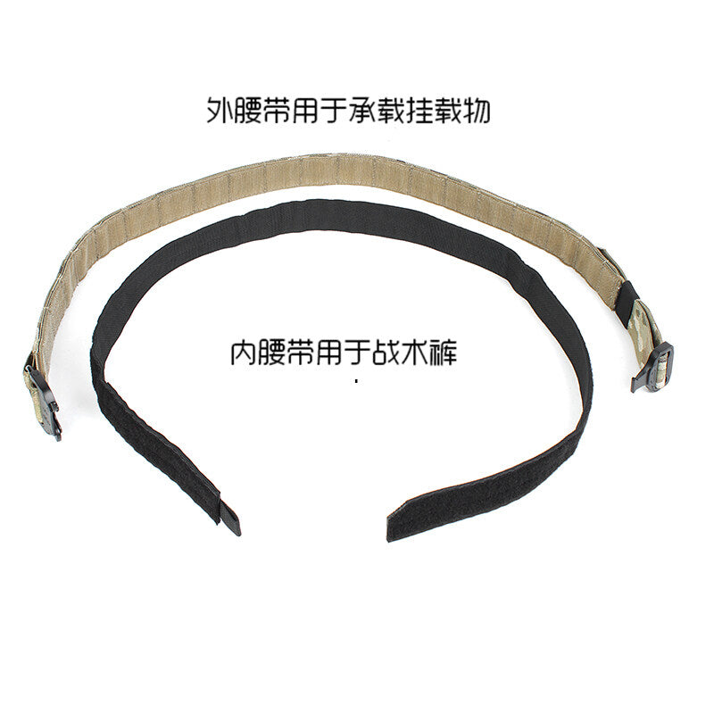 IDOGEAR 1.75inch Tactical Combat Belts Quick Release Buckle PEW TACTICAL Ronin Tactics Style Senshi Belt SL002