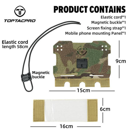 TOPTACPRO Tactical General Phone Pouch for Mobile Phone Universal MOLLE Military Phone Holder 8512