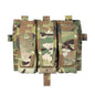 IDOGEAR PEW Tactical AVS Triple Magazine Pouch Detachable Flap M4 Magazine Pouch Hook & Loop 556 762 Mag Carrier Tactical Vest Front Panel with Mag Pouch P037 Wargame Survival Kit