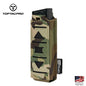 TOPTACPRO Tactical Magazine Pouch For 9mm Singel Mag Carrier MOLLE Magazine Holder Laser Cut 8513