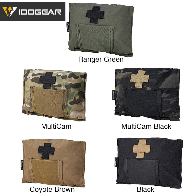 IDOGEAR 2 Inches Tactical Belt Laser Quick Release Metal Buckle Belt Set Outer Belt + Inner Belt with 4 Pouches Soft Shell 9mm 556 Magazine Pouch , Dump Pouch , Medical Pouch