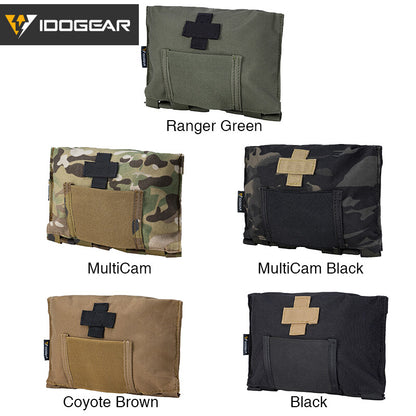IDOGEAR 2 Inches Tactical Belt Laser Quick Release Metal Buckle Belt Set Outer Belt + Inner Belt with 4 Pouches Soft Shell 9mm 556 Magazine Pouch , Dump Pouch , Medical Pouch