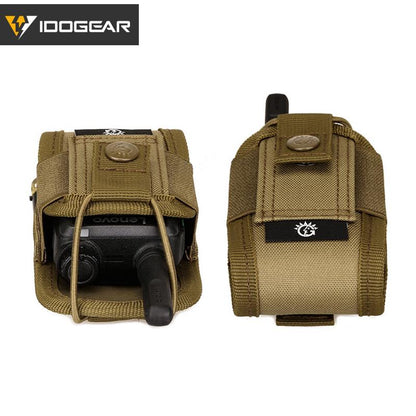 IDOGEAR Tactical Mini Radio Pouch Molle Walkie-talkie Interphone Pouch Military Camouflage Radio Pouch 3536
