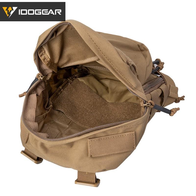 IDOGEAR Tactical Hydration Backpack Water Assault Molle Pouch Tactical Combat Accessories Multifunction Bags 3530