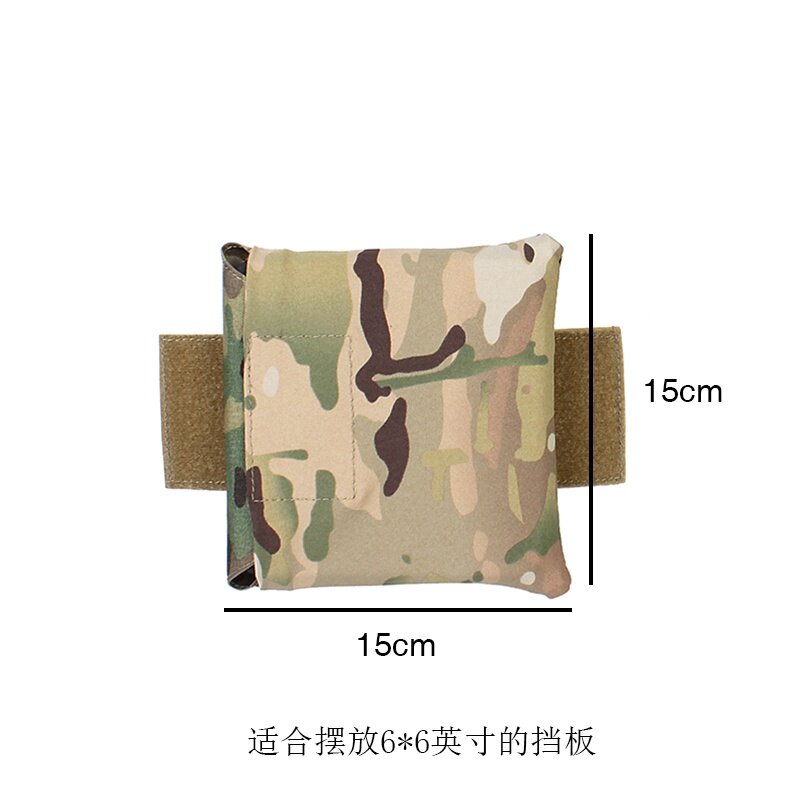 IDOGEAR PEW Tactical 3AC Side Plate Pockets 6X6 Side Pouch FERRO STYLE Belt Bag Military Camouflage Pouch Nylon Side Pouch 2pcs OT57 Wargame Survival Kit