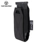 TOPTACPRO Tactical Single Magazine Pouch for 9mm Mag MOLLE SMG Mag Holder Laser Cut Quick Release Military Training Camo Mag Pouch 8501