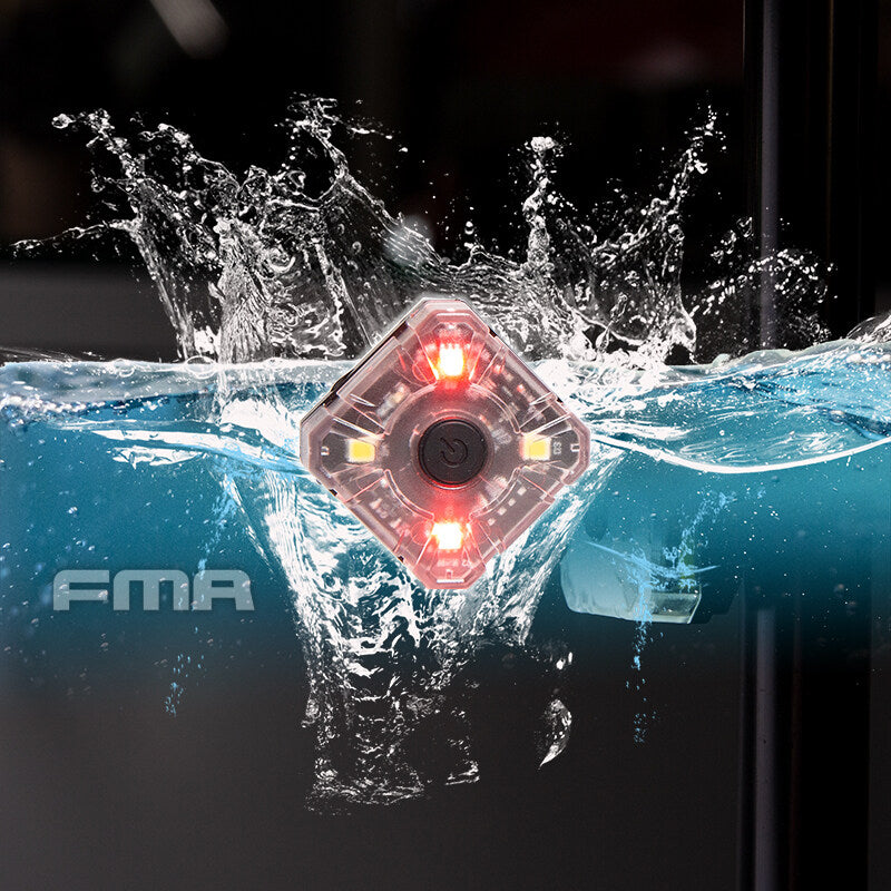 FMA Tactical Helmet Safety Light Multiple LED Light Sources Rechargeable Flashlight Headlamp Emergency 1388