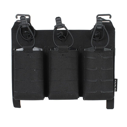 IDOGEAR PEW Tactical Triple 556 Magazine Pouch FERRO STYLE KTAR Front Flap FCPC Front Magazine Pouch Laser Cut MOLLE Military Mag Carrier VT13