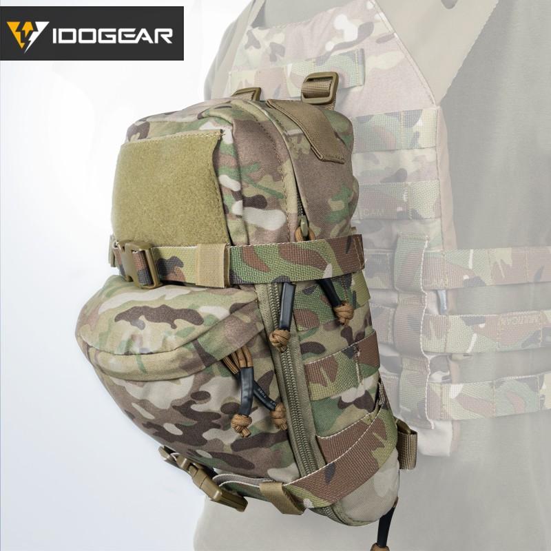 IDOGEAR Tactical Hydration Backpack Water Assault Molle Pouch Tactical Combat Accessories Multifunction Bags 3530