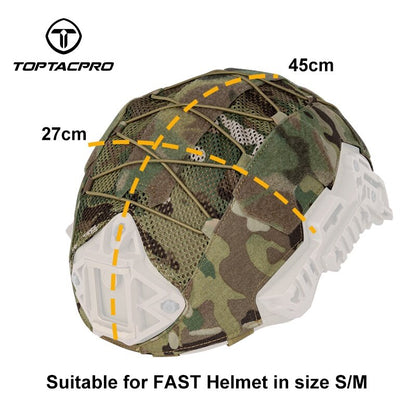TOPTACPRO Tactical Helmet Cover for WENDY Helmet 500D Cordura Nylon Military Headwear Helmet Cloth Hook & Loop 8802