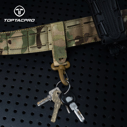 TOPTACPRO Tactical Wiregate Carabiner Snap Clip Hook Belt Keychain Multi-function Gloves Hooks 8903