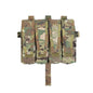 IDOGEAR PEW Tactical Quadruple Magazine Panle Pouch SMG Magazine Pouch Carrier for AVS Vest Detachable Flap SMG 9MM .45 Mag Pouch P046