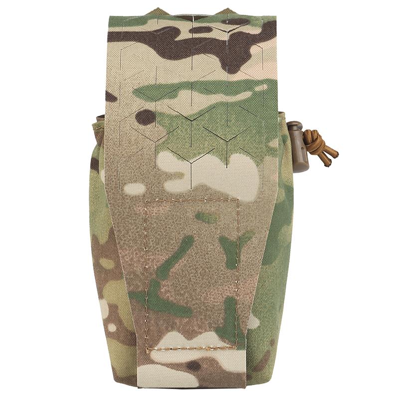 IDOGEAR Tactical Mulfunctional SPUD Pouch Universal Radio Pouch Storage Pouch Laser Cut Lightweight Adjustable Camo Military Wargame Outdoor MG-75