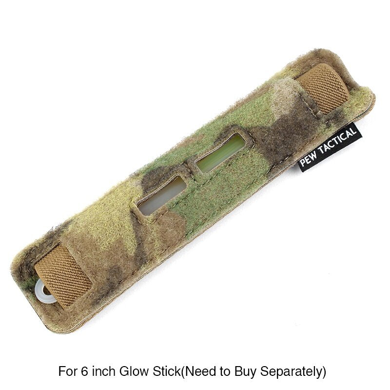 IDOGEAR PEW Tactical CHEMLIGHT POUCH Glow Sticks Pouch Raptor Style Elastic Fluorescence Light Bag Military Light Sticks Holder Carrier OT41