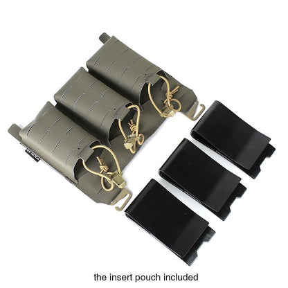 IDOGEAR PEW Tactical Triple 556 Magazine Pouch FERRO STYLE KTAR Front Flap FCPC Front Magazine Pouch Laser Cut MOLLE Military Mag Carrier VT13