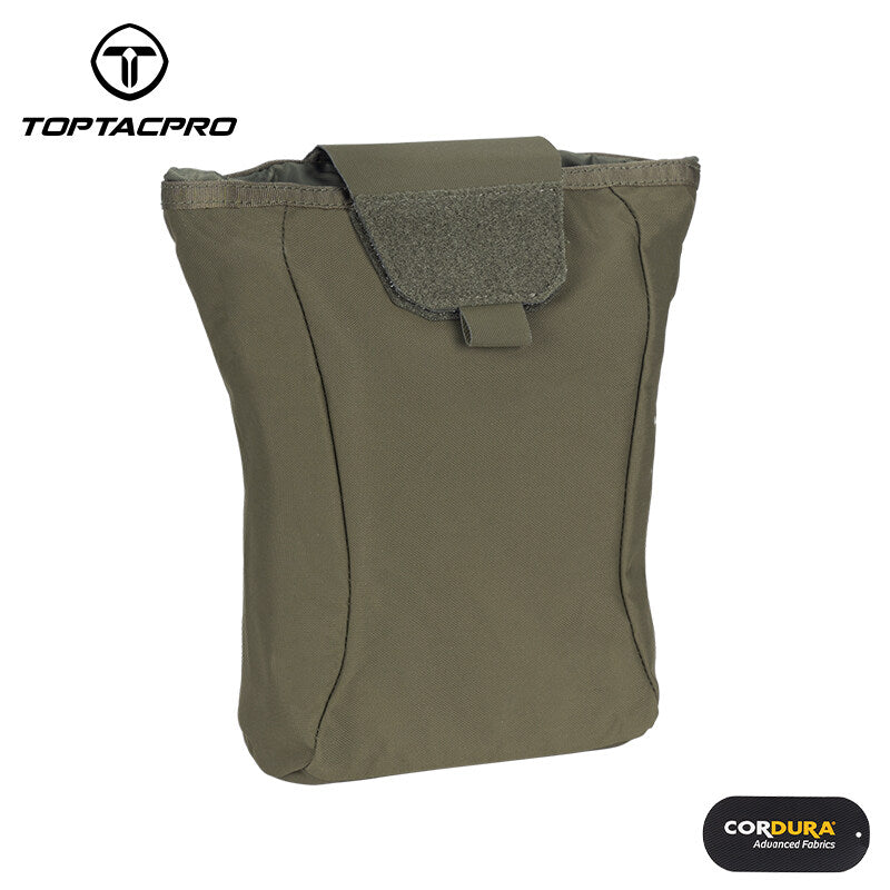 TOPTACPRO Tactical Drop Pouch Dump Pouch MOLLE Foldable Recycling Bag Military Multi-function Tool Pouch 8520