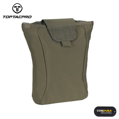 TOPTACPRO Tactical Drop Pouch Dump Pouch MOLLE Foldable Recycling Bag Military Multi-function Tool Pouch 8520