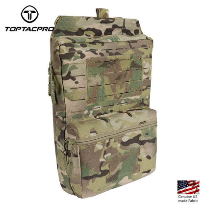 TOPTACPRO Tactical Hydration Backpack 2L MOLLE Water Bag Hydration Pouch Backpack Double Sundries Pouch 500D Cordura Nylon 8505