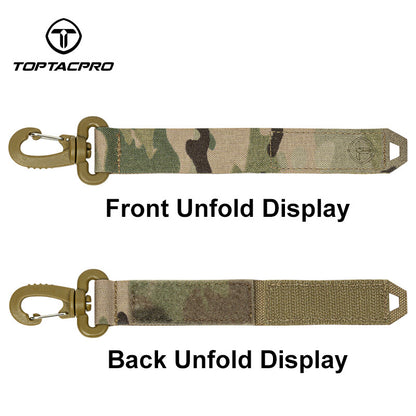 TOPTACPRO Tactical Wiregate Carabiner Snap Clip Hook Keychain UTX Buckle Quick Release Multi-function Gloves Hooks 2PCS/Set 8903