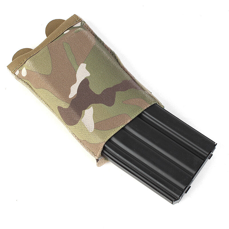 IDOGEAR PEW Tactical BFG Single Magazine Pouch MOLLEN System Velcro Camouflage Mag Carrier Military Fans Outdoor Training Wargame Accessories PH46