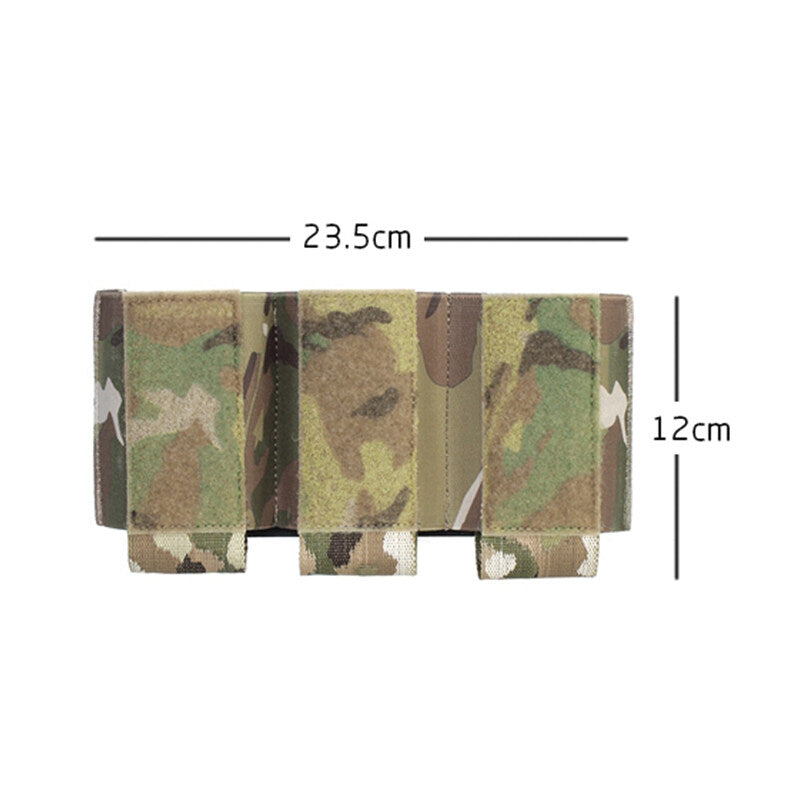 IDOGEAR PEW Tactical 556 Triple Magazine Pouch Elastic MAG Pouch Hook & Loop DOPE Ferro Style Insert Magazine Pouch Top Open Fastmag OT52 Wargame Survival Kit