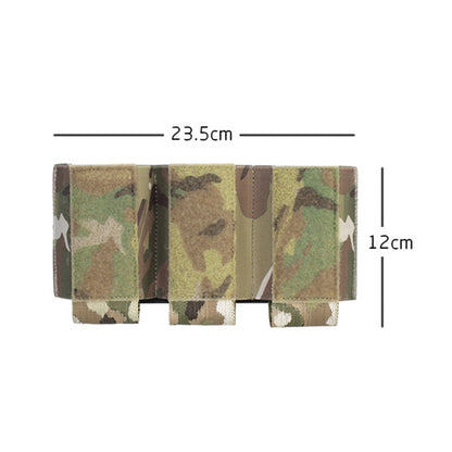 IDOGEAR PEW Tactical 556 Triple Magazine Pouch Elastic MAG Pouch Hook & Loop DOPE Ferro Style Insert Magazine Pouch Top Open Fastmag OT52 Wargame Survival Kit