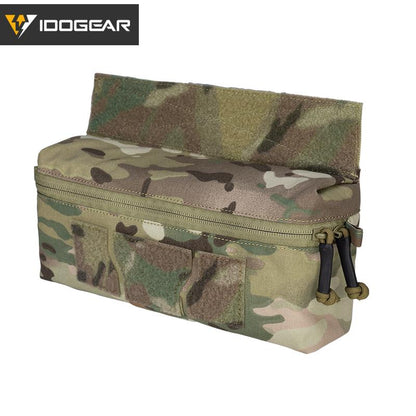 IDOGEAR Tactical Mini Dangler Drop Pouch For JPC CPC LBT D3CR MK3 MK4 Plate Carrier Chest Rig Tactical Tool Storage Fanny Pack Multicam 3584