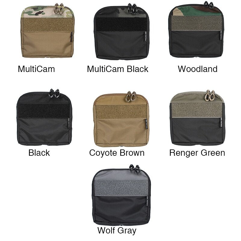 IDOGEAR PEW TACTICAL DOPE Storage Pouch FERRO STYLE Kangaroo Insert Pocket Pouch Hook & Loop Half Pouch Ranger Green OT49 Wargame Survival Kit