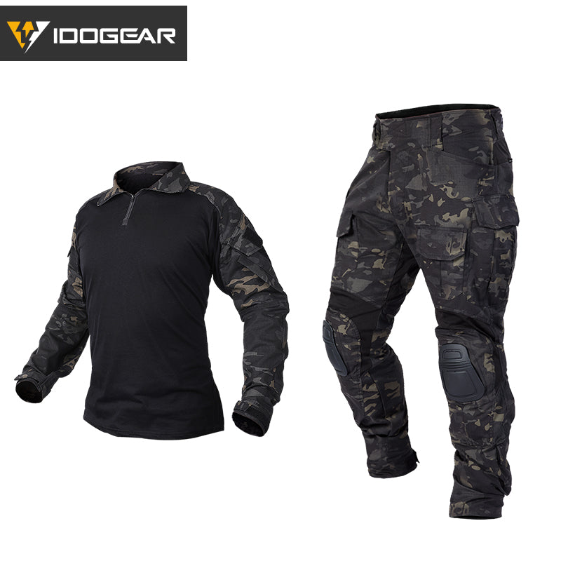 TOP SALE🔥| Tactical Uniform BDU G3 Combat Shirt & Pants with Knee Pads Update Ver Men's Camo Airsoft Military Uniforms  UT3004