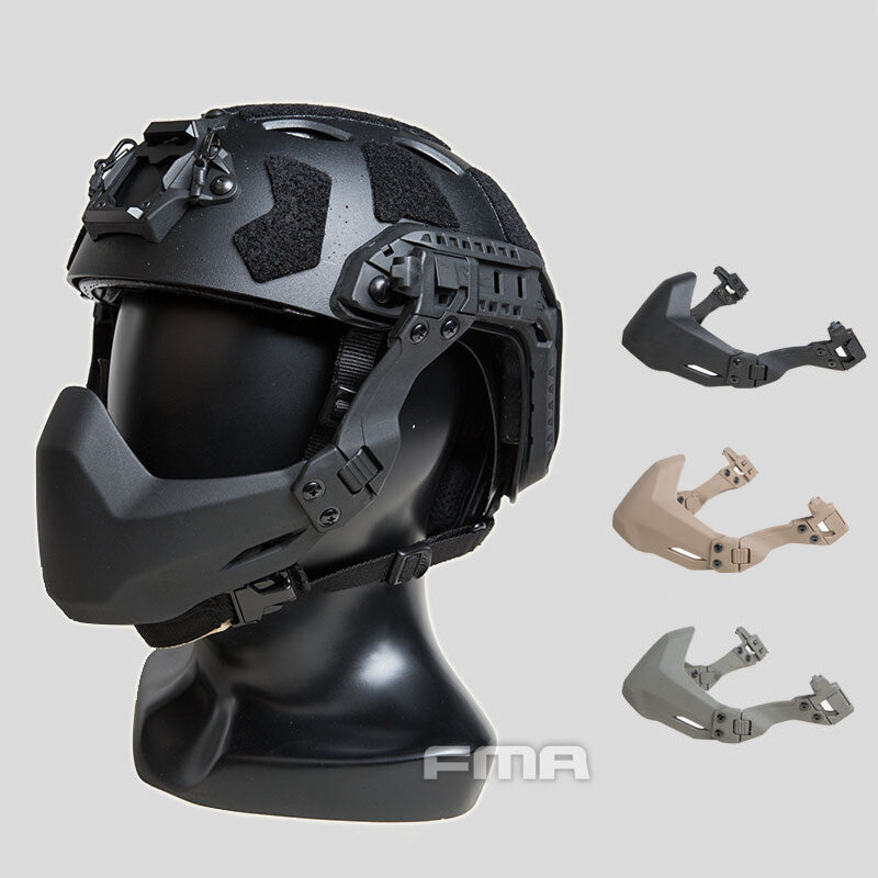 FMA Tactical Half Face Mask Seal Mask Folding For Tactical Helmet B Version With Goggle Hook 1364