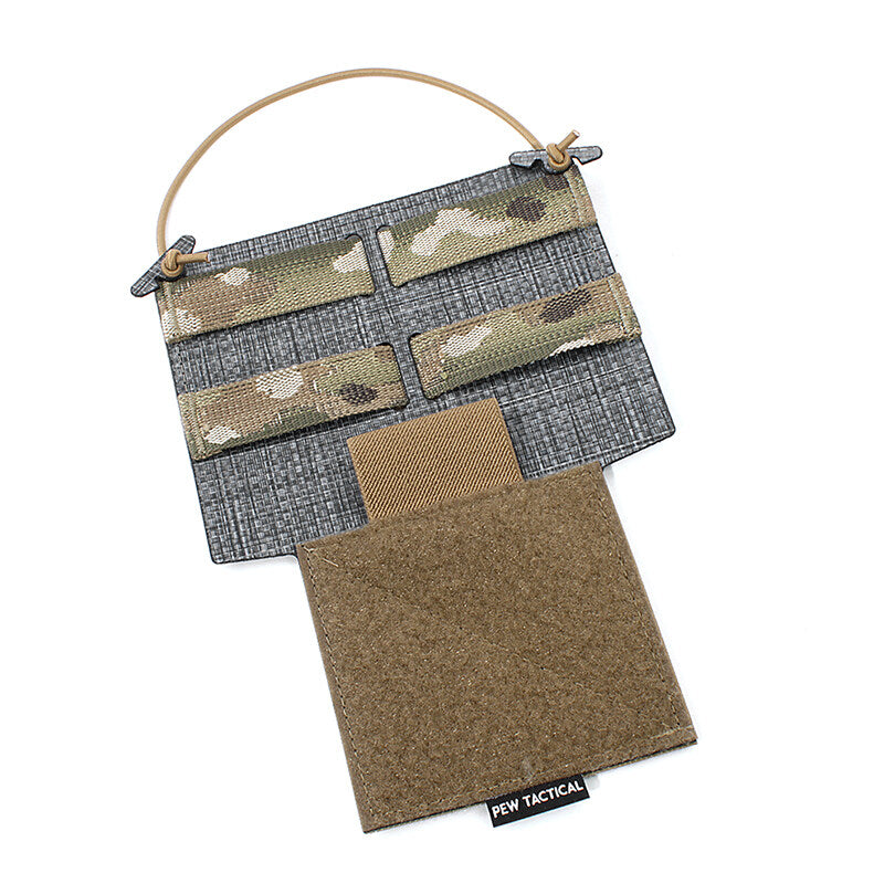 IDOGEAR PEW Tactical ATAK Chest Rig Hanging Panel Ferro Style Molle Military Chest Expansion Panel MK4 D3CRM Camouflage OT60 Wargame Survival Kit