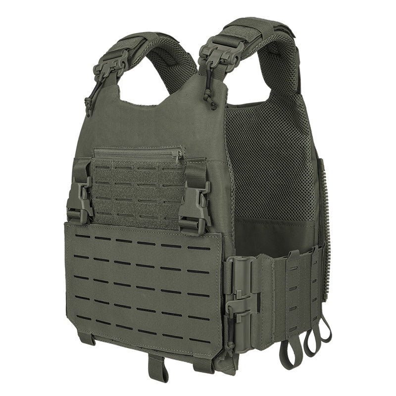 IDOGEAR LSR 500D Tactical Vest Training With Elastic Sides Combat Vest Quick Release Laser Cut Military Plate Carrier 3318